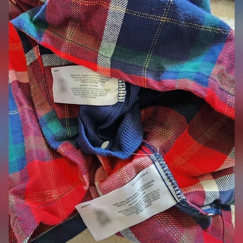 New Carter's toddler girl Christmas plaid Holiday Dress set, 2 piece, 3t 4t 5t